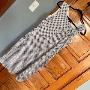 Adorable WHBM dress.  In grey, black and white it will work with anything!
